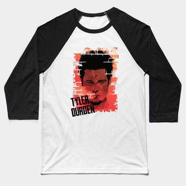 Tyler Durden wall Baseball T-Shirt by Finito_Briganti